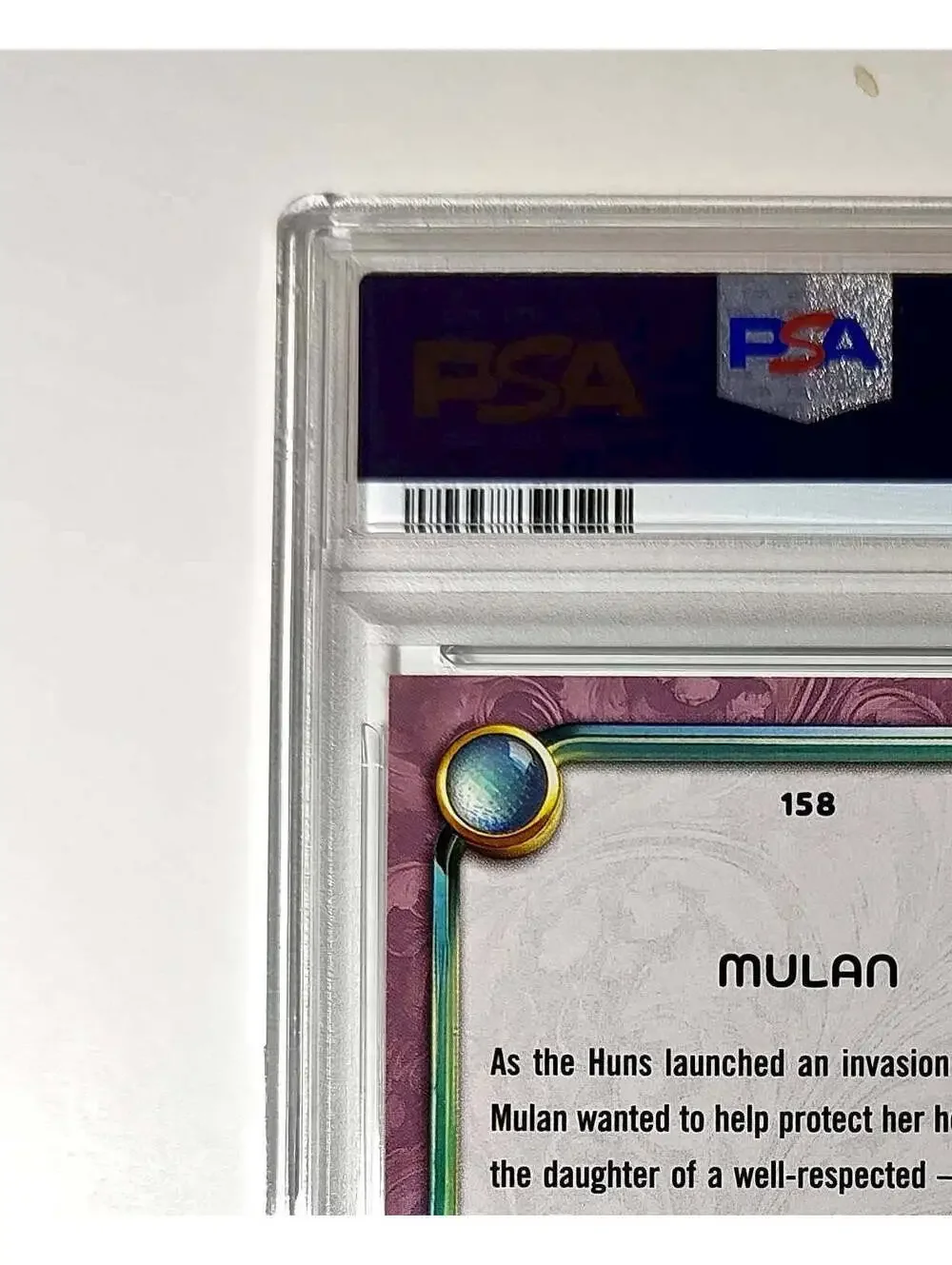 Mulan 2025 Topps Disney Cartoon Princess #158 Card Mulan PSA 10 Gem